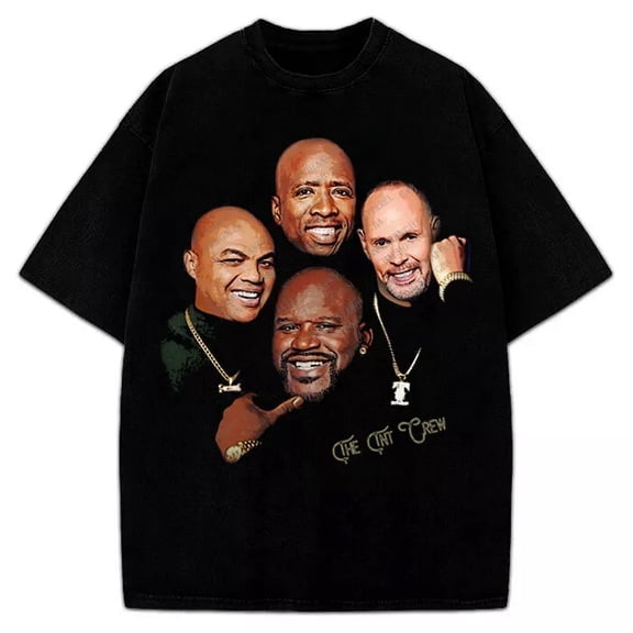 Charles Barkley Shaq Ernie Johnson Kenny Smith TNT Crew Last Dance Tshirt