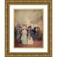 thumbnail image 1 of Charles Billon 19x24 Gold Ornate Framed and Double Matted Museum Art Print Titled - The Red Mill Promenoir (1890), 1 of 4