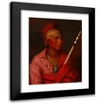 thumbnail image 1 of Charles Bird King 15x18 Black Modern Framed Museum Art Print Titled - No Heart (Nan-Che-Ning-Ga) (1837), 1 of 5