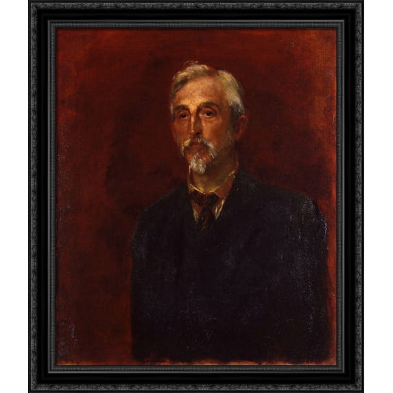 Charles Booth 28x34 Large Black Ornate Wood Framed Canvas Art by George Frederick Watts
