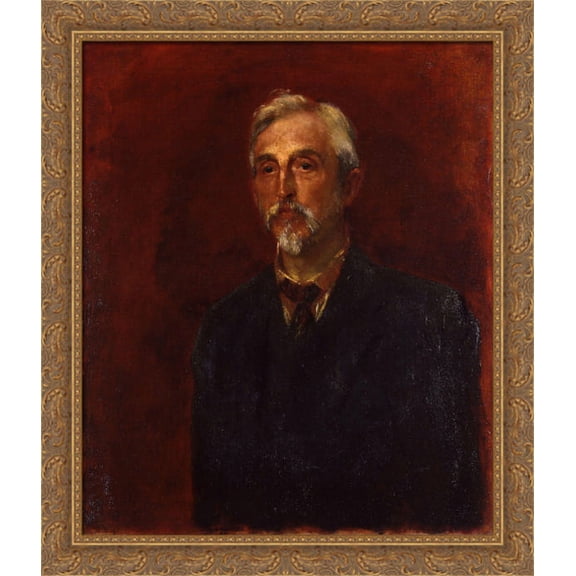 Charles Booth 28x34 Large Gold Ornate Wood Framed Canvas Art by George Frederick Watts