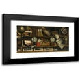 thumbnail image 1 of Charles Bouillon 24x14 Black Modern Framed Museum Art Print Titled - A Trompe L’Oeil of a Collector's Study with Engravings, Drawings, Letters and Books (1707), 1 of 1