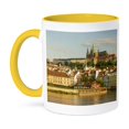 thumbnail image 1 of 3dRose, Charles Bridge, Prague Castle, Czech Republic - EU06 SWS0019 - Stuart Westmorland, 15oz Two-Tone Yellow Mug, 1 of 3