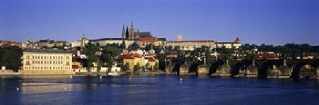 Charles Bridge Prague Czech Republic Canvas Art - Panoramic Images (18 x 6)