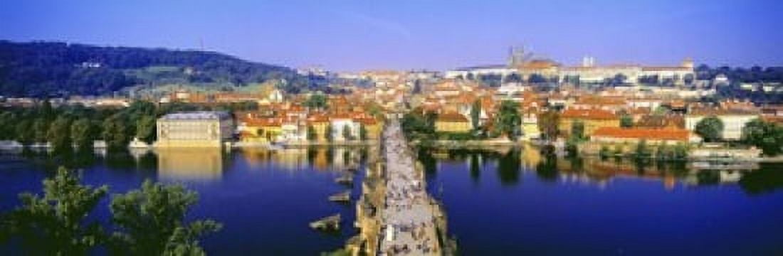 Charles Bridge Prague Czech Republic Canvas Art - Panoramic Images (18 x 6)