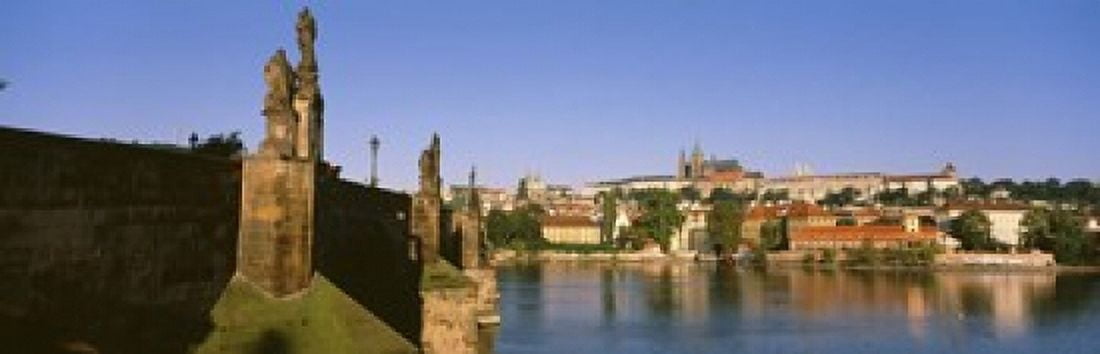 Charles Bridge Prague Czech Republic Canvas Art - Panoramic Images (18 x 6)