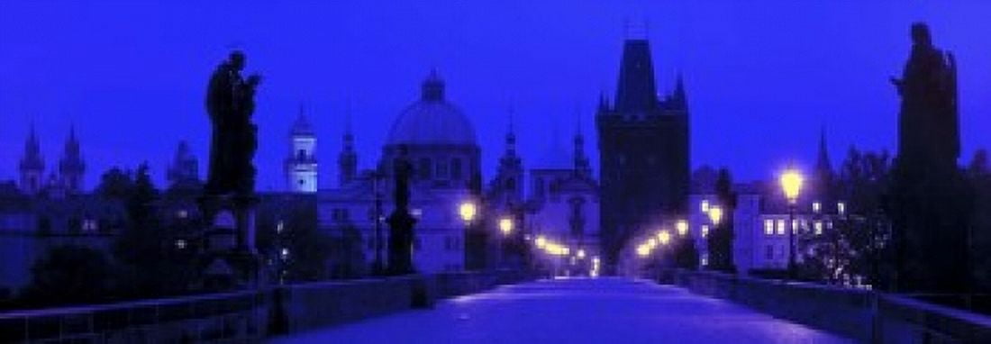 Charles Bridge Prague Czech Republic Canvas Art - Panoramic Images (18 x 7)