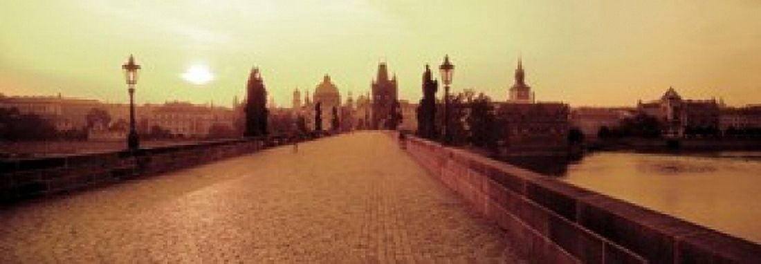 Charles Bridge Prague Czech Republic Canvas Art - Panoramic Images (18 x 7)