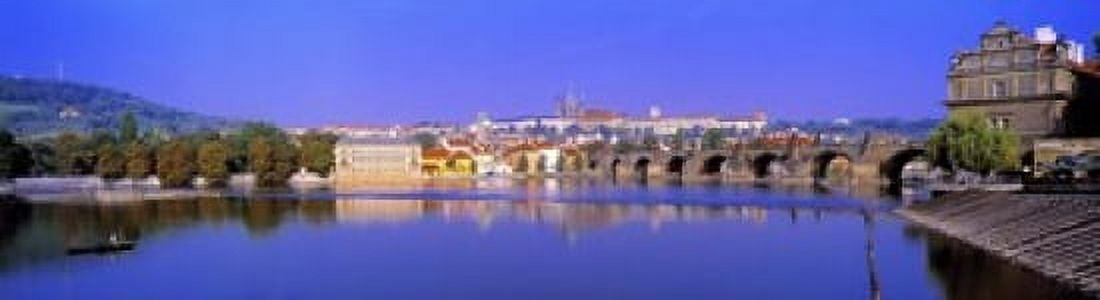 Charles Bridge Prague Czech Republic Canvas Art - Panoramic Images (21 x 6)