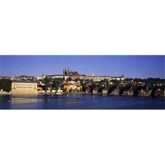 Charles Bridge Prague Czech Republic Poster Print by - 36 x 12