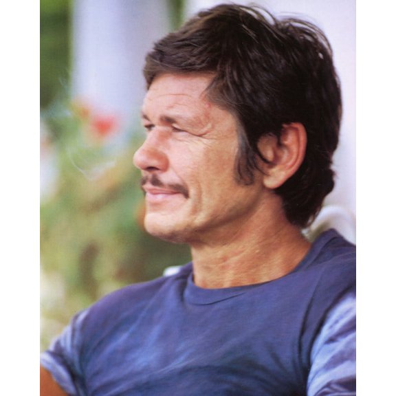 Charles Bronson 24X36 Classic Hollywood Poster In Blue T-Outfit 1970's