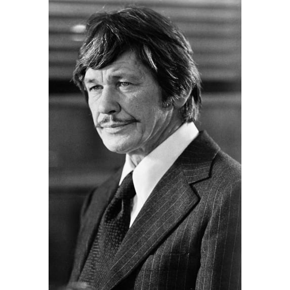 Charles Bronson in Death Wish portrait in suit and tie 24x36 Poster