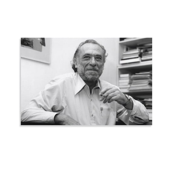 Charles Bukowski (5) Poster of A Poet Poster Decorative Painting Canvas Wall Art Living Room Posters Bedroom Painting 12x18inch(30x45cm)