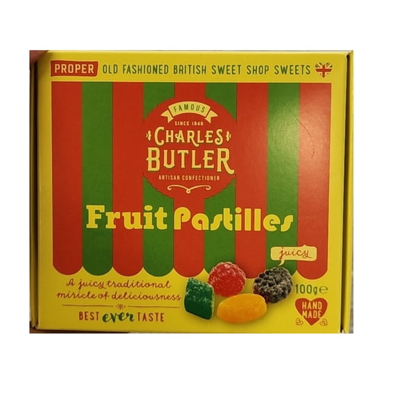 Charles Butler Fruit Pastilles Sweets 100g (Pack of 3)