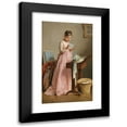 thumbnail image 1 of Charles Chaplin 10x14 Black Modern Framed Museum Art Print Titled - Reading Girl, 1 of 5