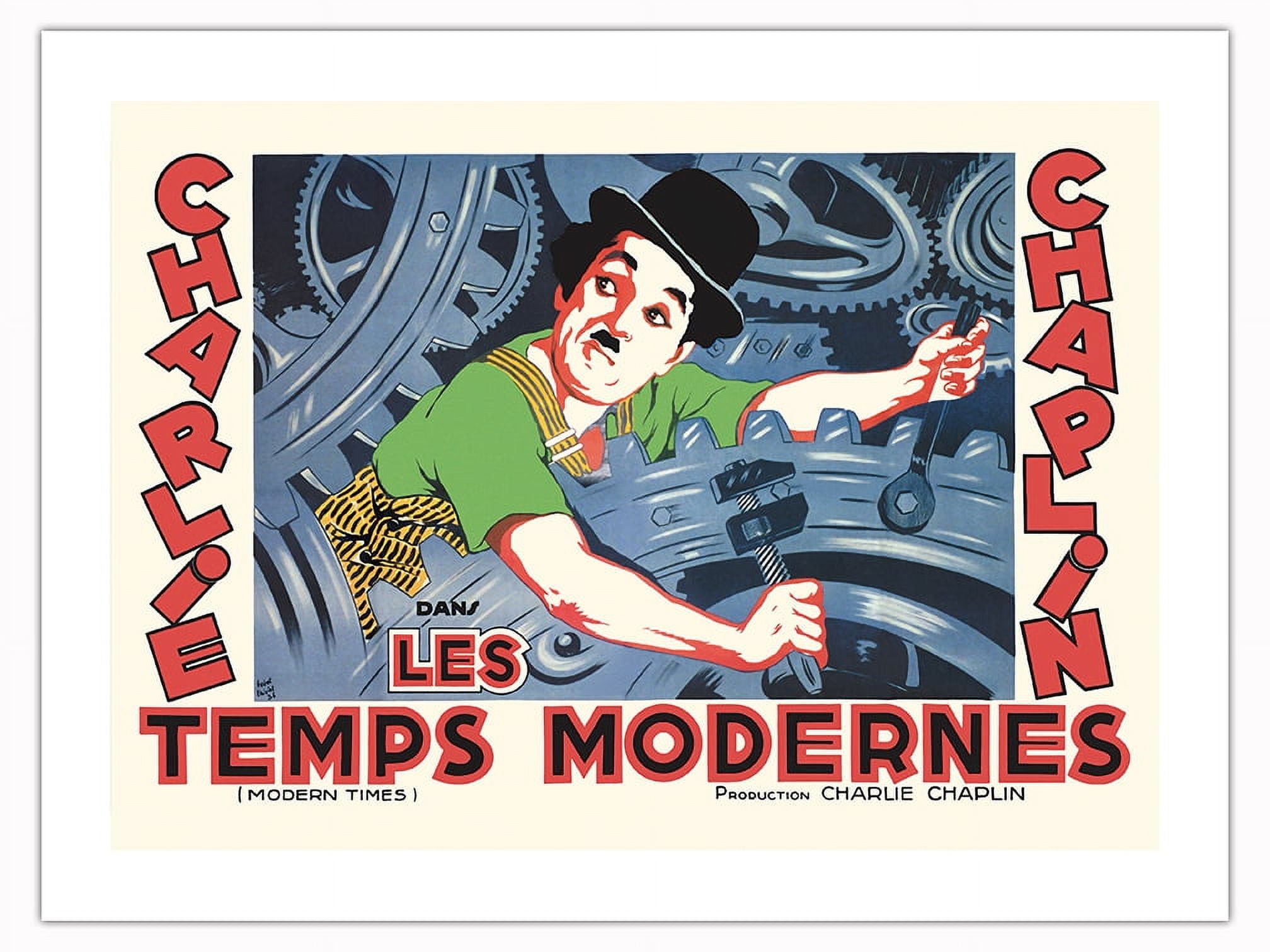 Charles Chaplin Modern Times (Les Temps Modernes) Vintage French Film
