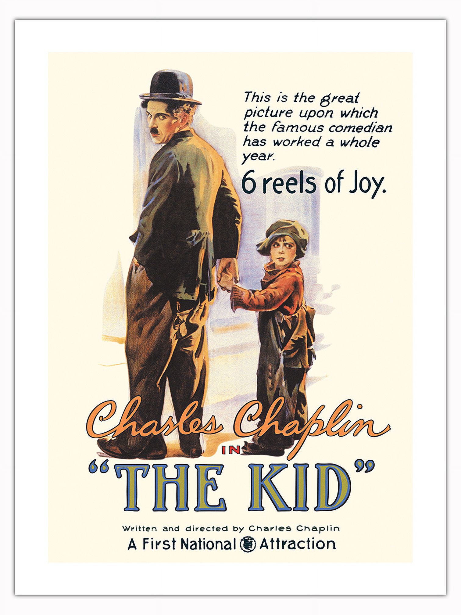 The Kid ワンシート映画ポスター CHARLIE CHAPLIN Charlie Chaplin The Kid classic movie poster vintage movie