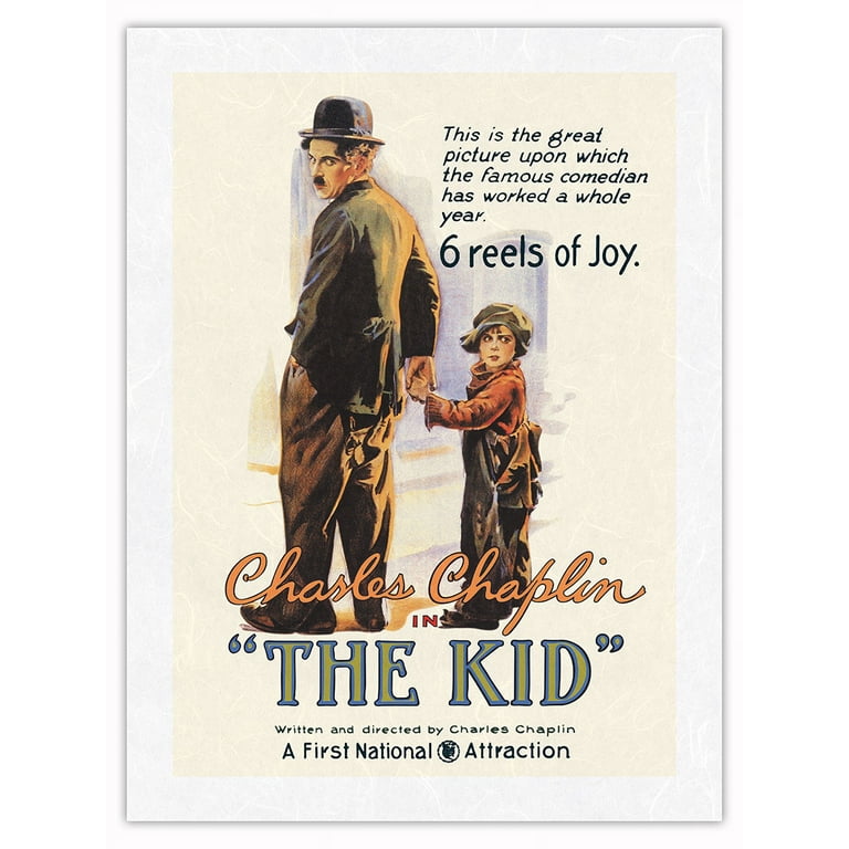 Charlie Chaplin The Kid classic movie poster vintage movie