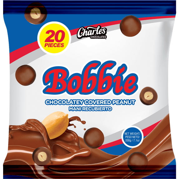 CHARLES CHOCOLATES BOBBIE CHOCOLATE COVERED PEANUT 7.1 OZ (200 G)