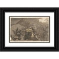thumbnail image 1 of Charles Christian Nahl 18x13 Black Ornate Wood Framed Double Matted Museum Art Print Titled - View of Cassel (1832), 1 of 5