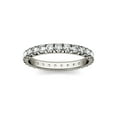 thumbnail image 1 of Charles & Colvard 14K White Gold Forever One 2.2mm Round Moissanite Eternity Band-Size 8 1.08cttw DEW, 1 of 5