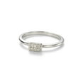 thumbnail image 1 of Charles & Colvard Forever Classic 1.4mm Moissanite Horizonal Rectangle Pave Ring-Size 8, 1 of 2
