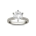 thumbnail image 1 of Charles & Colvard White Gold 8mm Moissanite 6-Prong Solitaire Engagement Ring-Size 7.5 1.9ct DEW, 1 of 8