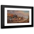 thumbnail image 1 of Charles Cooper Henderson 18x13 Black Modern Framed Museum Art Print Titled - Mail Coaches on the Road- the `Quicksilver’ Devonport-London Royal Mail About to Start with a New Te, 1 of 5