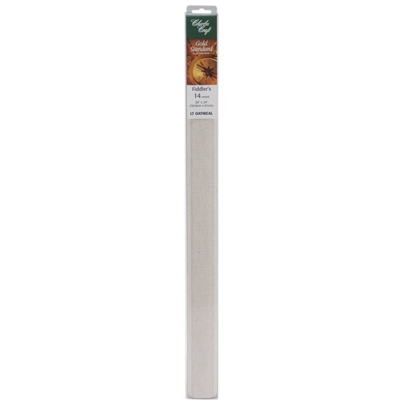 Charles Craft Gold Standard Fiddler's Cloth 14 Count 20"X24"-Light Oatmeal