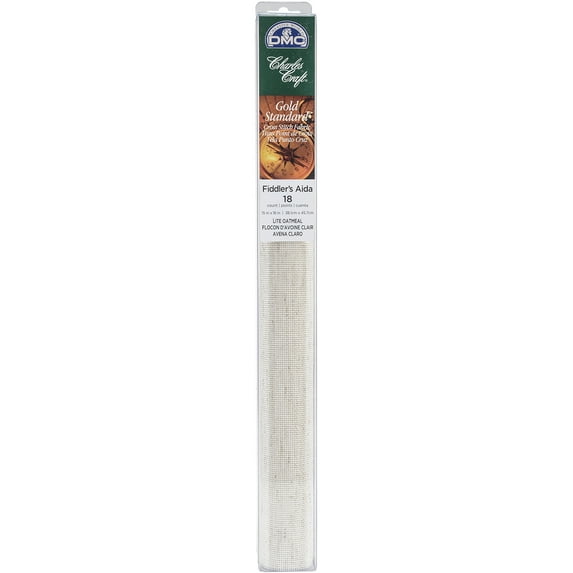 Charles Craft Gold Standard Fiddler's Cloth Lite 18 Count 15-Light Oatmeal