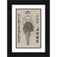 thumbnail image 1 of Charles Dana Gibson 13x18 Black Ornate Wood Framed Double Matted Museum Art Print Titled - Scribner's for June (1895), 1 of 5