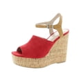 thumbnail image 1 of Charles David Dory Sunshine Yellow Nude Ankle Strap Platform Wedge Sandals (Sunshine Yellow, 9), 1 of 3