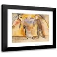 thumbnail image 1 of Charles Demuth 24x20 Black Modern Framed Museum Art Print Titled - In Vaudeville, Woman and Man on Stage (1917), 1 of 5