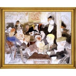 Charles Demuth The Purple Pup - 16" x 20" Framed Premium Canvas Print