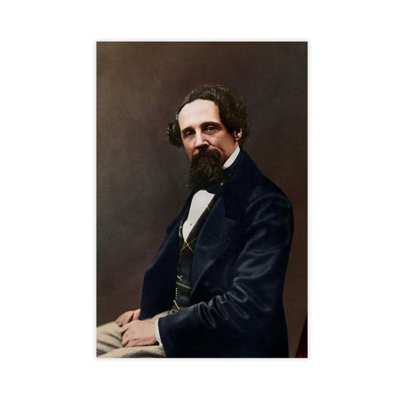 Charles Dickens, A Famous British Writer in The Mid-19th Century Posters for House Aesthetic Decoration