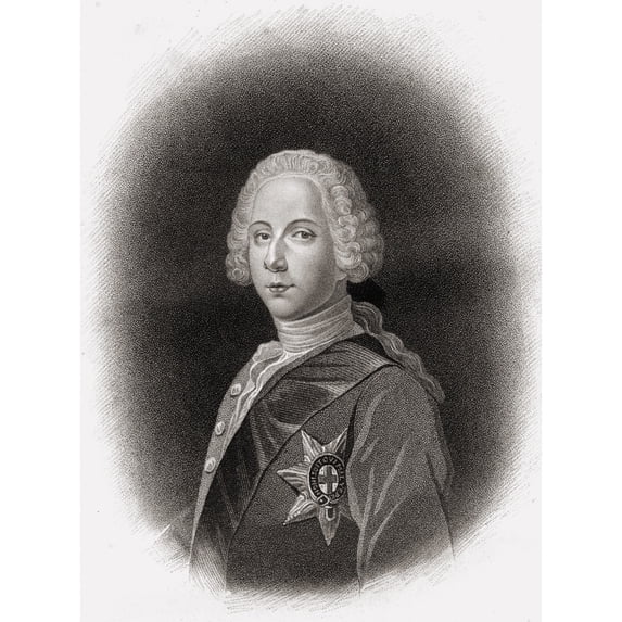 Charles Edward The Young Pretender Bonnie Prince Charlie 1720-1788. Engraved By