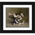 thumbnail image 1 of Charles Ethan Porter 14x12 Black Ornate Wood Framed Double Matted Museum Art Print Titled: Mountain Laurel (1888), 1 of 5