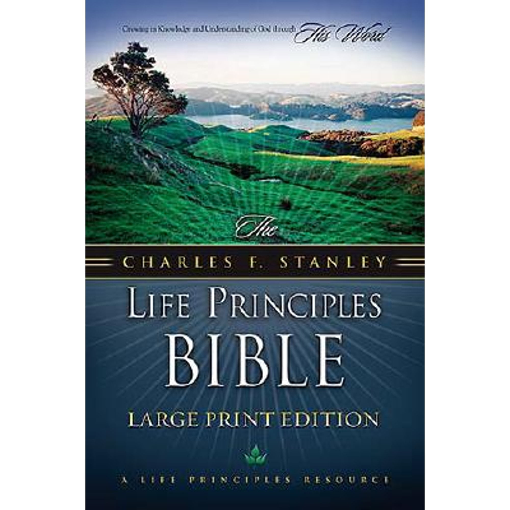 Pre-Owned Charles F. Stanley Life Principles Bible-NKJV-Large Print (Hardcover 9780718014629) by Dr. Charles F Stanley
