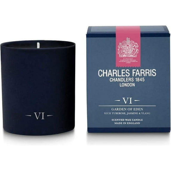 Charles Farris Garden of Eden Scented Candle Fragrance of Tuberose Jasmine & Ylang 210g