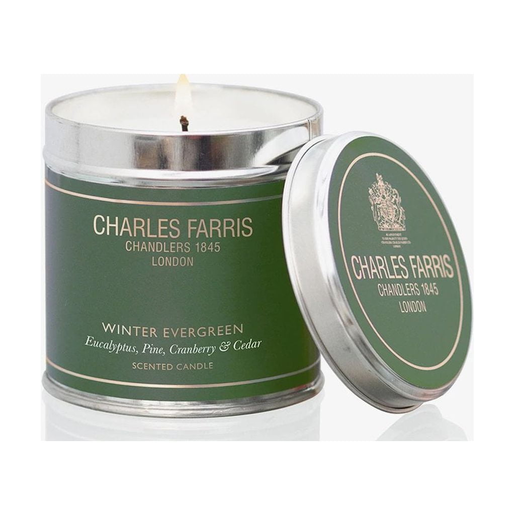 Charles Farris Scented Candle Winter Evergreen in a Tin Fragrances of ...