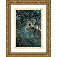 thumbnail image 1 of Charles Folkard 11x14 Gold Ornate Wood Frame and Double Matted Museum Art Print Titled - We Must Not Be Out a Moment Longer (1949), 1 of 4