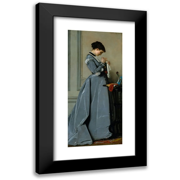 Charles-François Marchal 8x14 Black Modern Framed Museum Art Print Titled - Penelope (ca. 1868)
