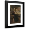 thumbnail image 1 of Charles Frederick Ulrich 9x14 Black Modern Framed Museum Art Print Titled - The Wood Engraver (1882), 1 of 5