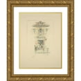thumbnail image 1 of Charles Frederick William Mielatz 19x24 Gold Ornate Framed and Double Matted Museum Art Print Titled - Doorway, Third Avenue and 122Nd Street (1908), 1 of 4