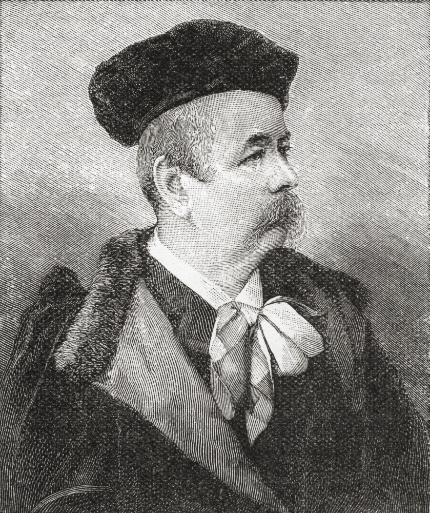 Charles Frederick Worth 1826-1895 English Fashion Designer From The Strand Magazine Published 1894 Canvas Art - Ken Welsh Design Pics (28 x 32)