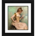 thumbnail image 1 of Charles Giron 12x14 Black Ornate Wood Framed Double Matted Museum Art Print Titled: The Letter, 1 of 5
