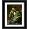 thumbnail image 1 of Charles Goldie 2x Matted 20x24 Black Ornate Framed Art Print 'Portrait of Claude Lorrain Kerry', 1 of 2