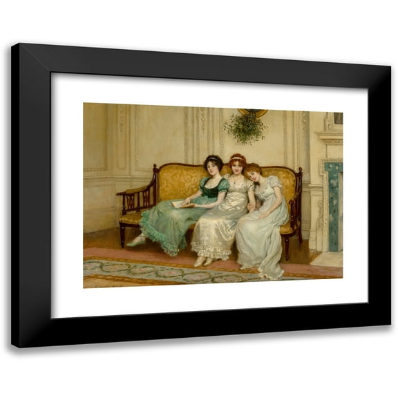 Charles Haigh-Wood 14x11 Black Modern Framed Museum Art Print Titled - Temptresses