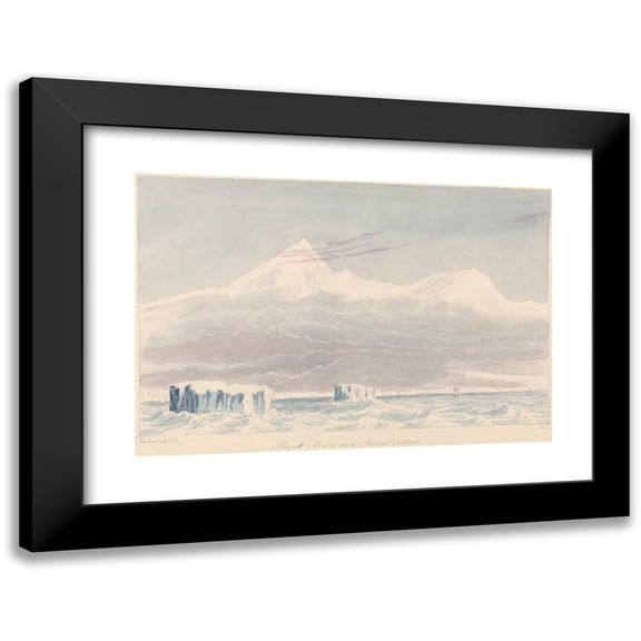 Charles Hamilton Smith 14x11 Black Modern Framed Museum Art Print Titled - Mount Minto and Mount Adam