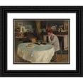 thumbnail image 1 of Charles Haselwood Shannon 14x12 Black Ornate Wood Framed Double Matted Museum Art Print Titled: Portrait of Charles Ricketts, Painted at Kennington Road, Lambeth (Before 1900), 1 of 5